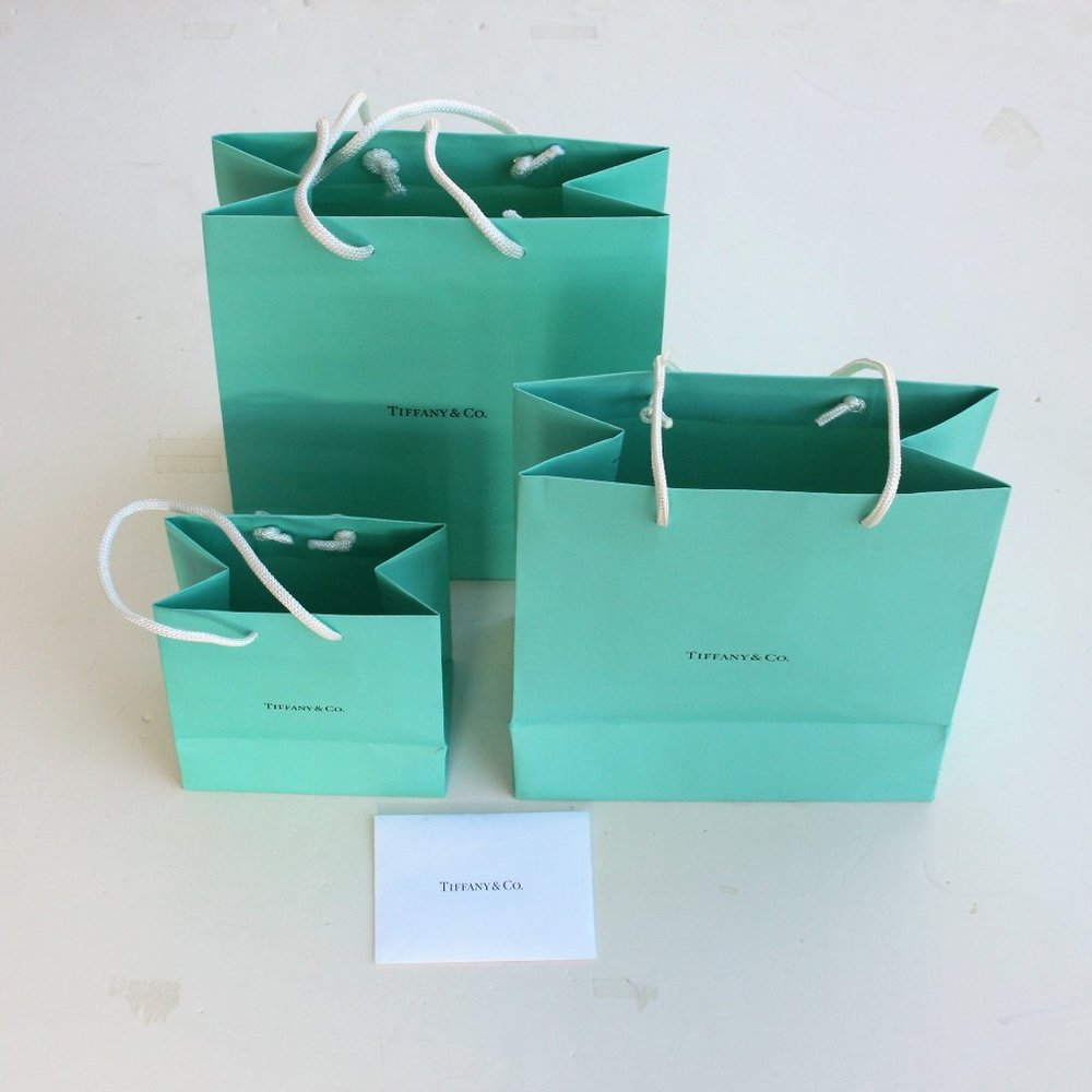 Tiffany & Co gift bags collection set of 3 gift bags Tiffany gifts bags